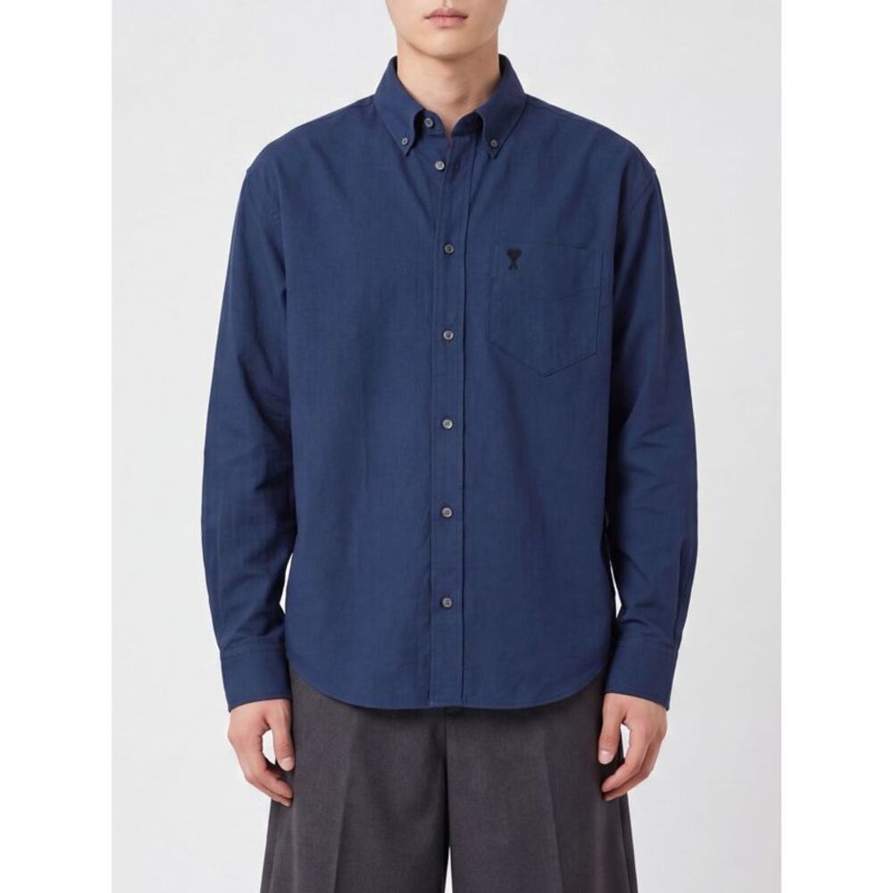 Ami Paris Shirt Men Blue
